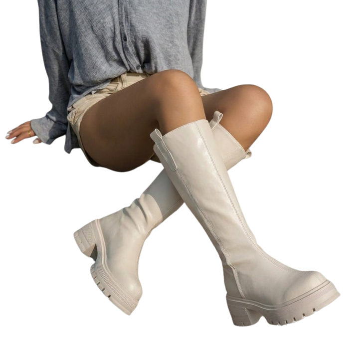 Rachel | Cozy Chunky Sole Knee High Boots