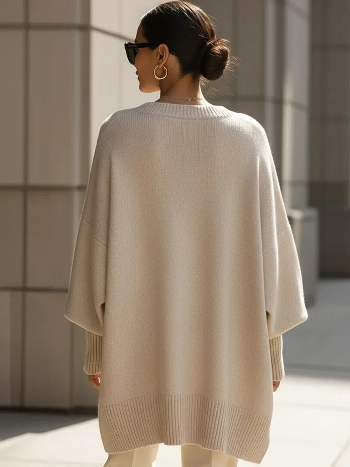 Rachel | Stylish Oversized Sweatshirt with Asymmetrical Hem
