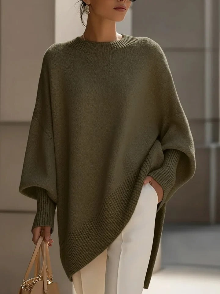 Rachel | Stylish Oversized Sweatshirt with Asymmetrical Hem
