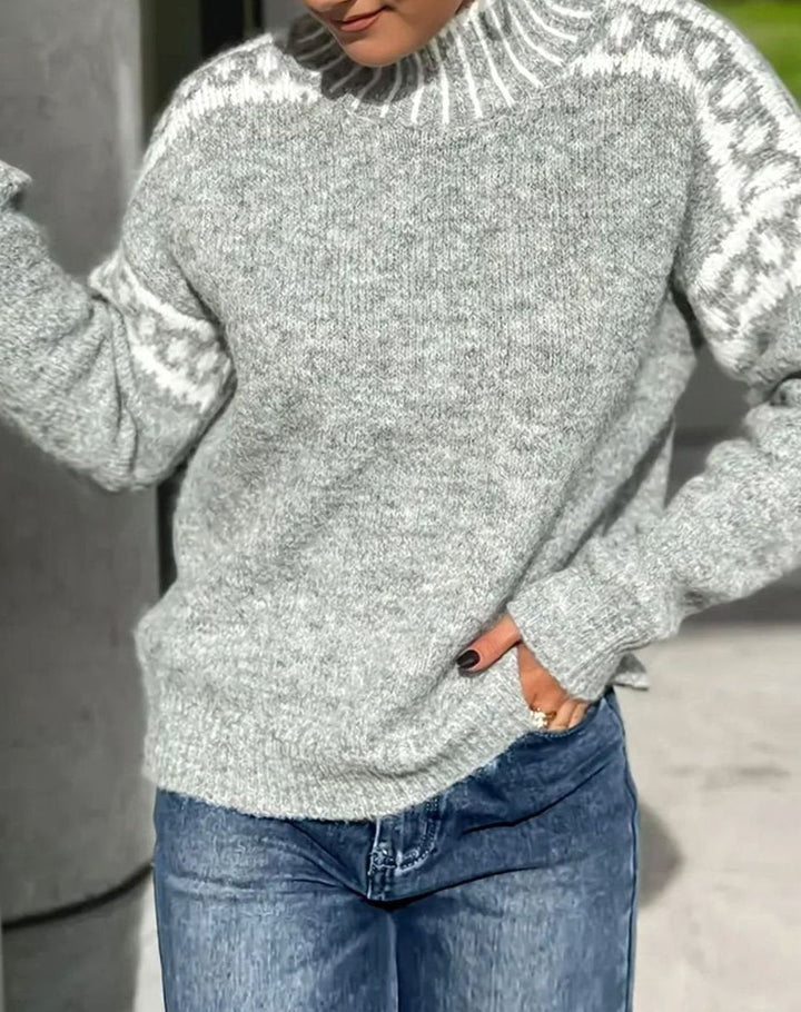 Rebecca | Fair Isle Turtleneck Christmas Sweater Women