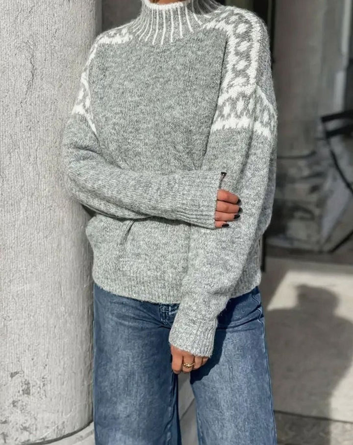 Rebecca | Fair Isle Turtleneck Christmas Sweater Women