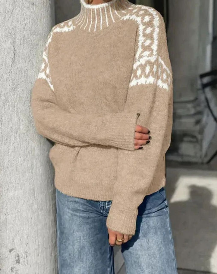 Rebecca | Fair Isle Turtleneck Christmas Sweater Women