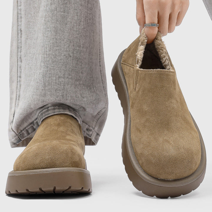 Robert | Plush Lined Wide Toe Box Mens Slippers