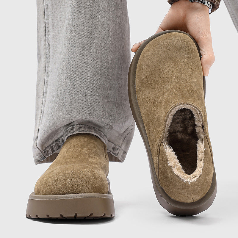 Robert | Plush Lined Wide Toe Box Mens Slippers
