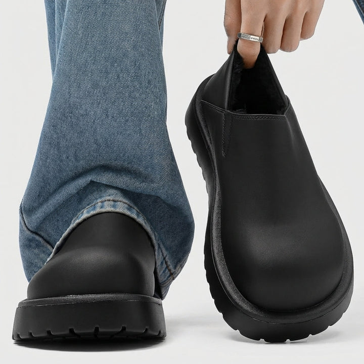 Robert | Plush Lined Wide Toe Box Mens Slippers