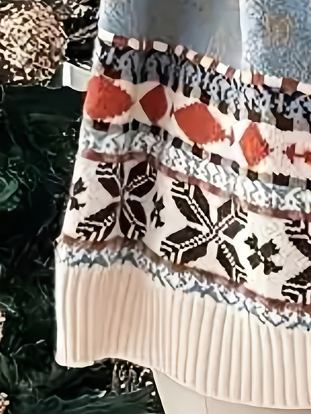 Ruth | Elegant Reindeer Fair Isle Christmas Sweater Women Oversized Knit