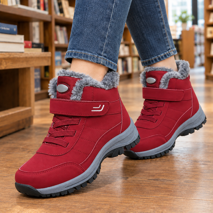 Ruth | Plush-Lined Lace-Up Ankle Snow Boots