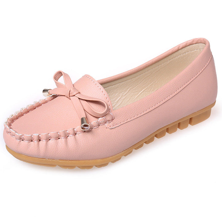 Sandra | Sophisticated Bow Moccasin Slippers