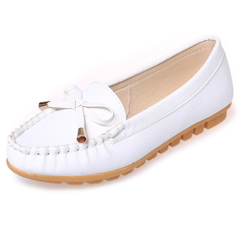 Sandra | Sophisticated Bow Moccasin Slippers