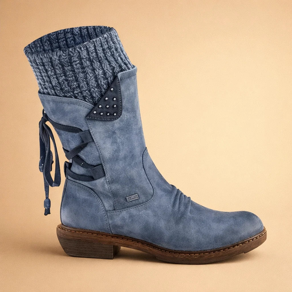 Sara | Classic Lace-Up Mid-Calf Winter Boots Women