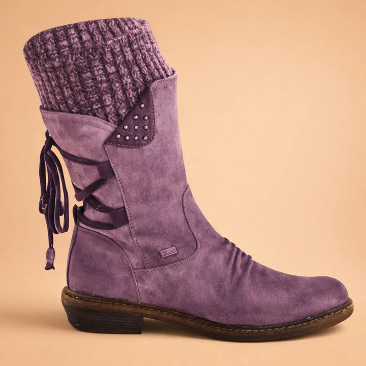Sara | Classic Lace-Up Mid-Calf Winter Boots Women