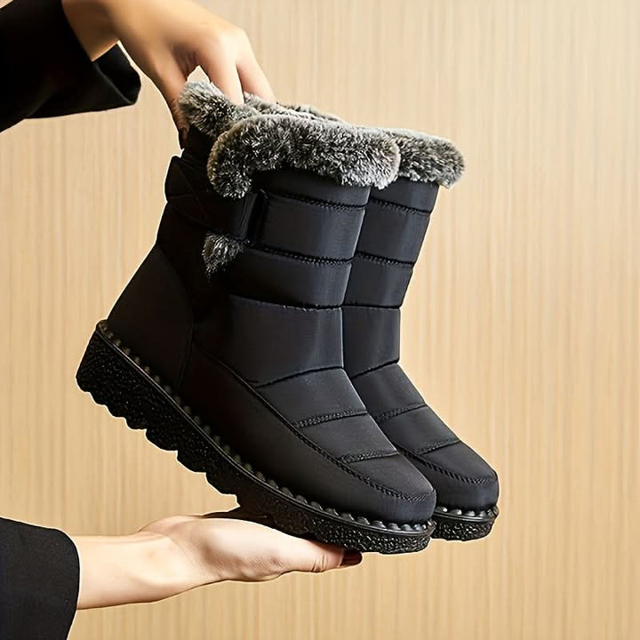 Sara | Quilted Mid Calf Winter Snow Boots