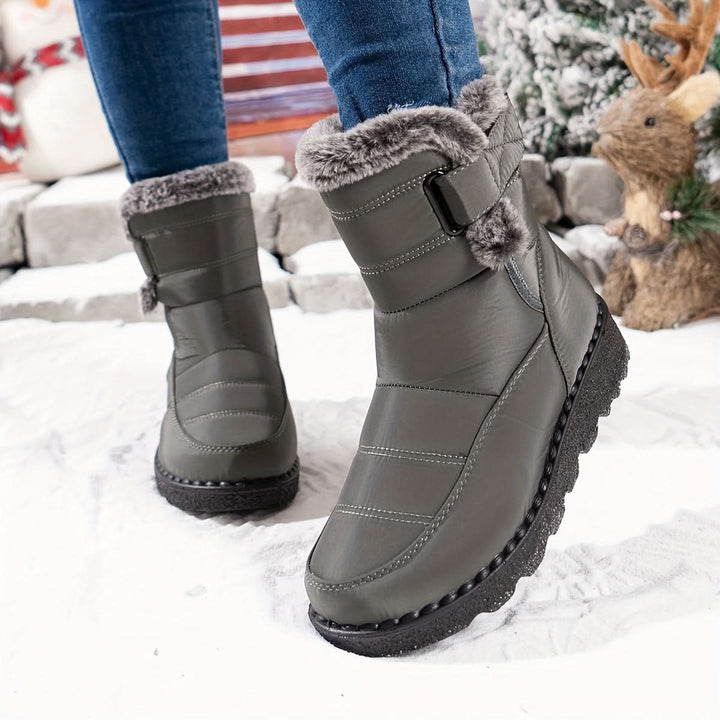 Sara | Quilted Mid Calf Winter Snow Boots