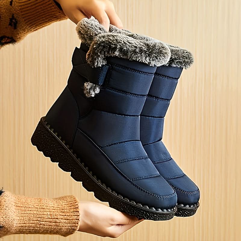 Sara | Quilted Mid Calf Winter Snow Boots