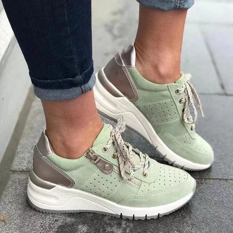 Sara | Stylish Lace-Up Supportive Walking Shoes