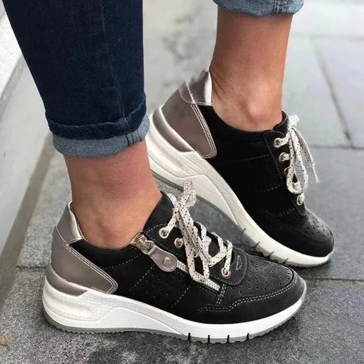 Sara | Stylish Lace-Up Supportive Walking Shoes
