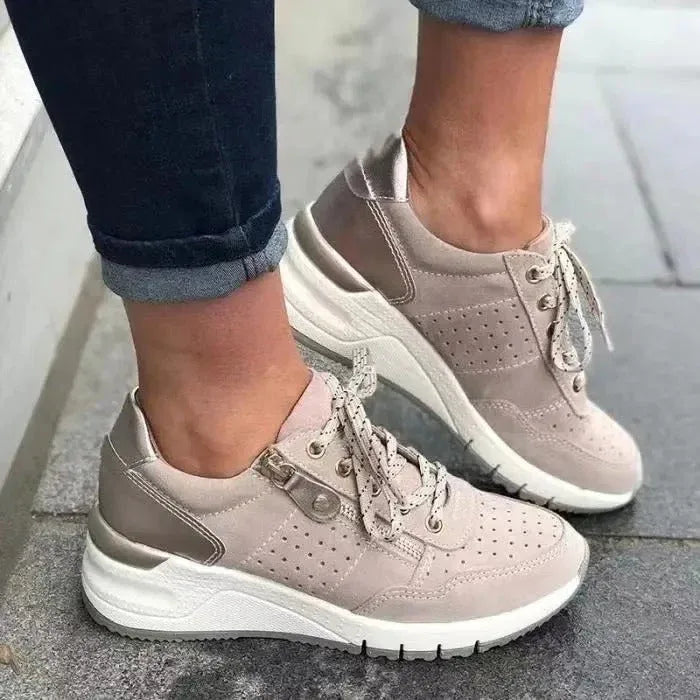 Sara | Stylish Lace-Up Supportive Walking Shoes