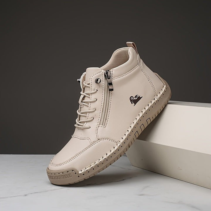 Sarah | Classic Zip-Up High Top Supportive Walking Shoes