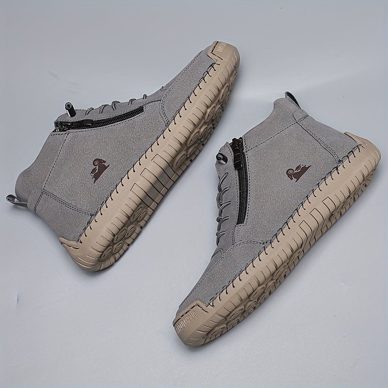 Sarah | Classic Zip-Up High Top Supportive Walking Shoes