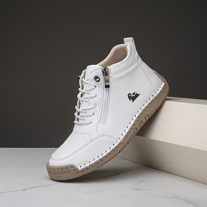 Sarah | Classic Zip-Up High Top Supportive Walking Shoes