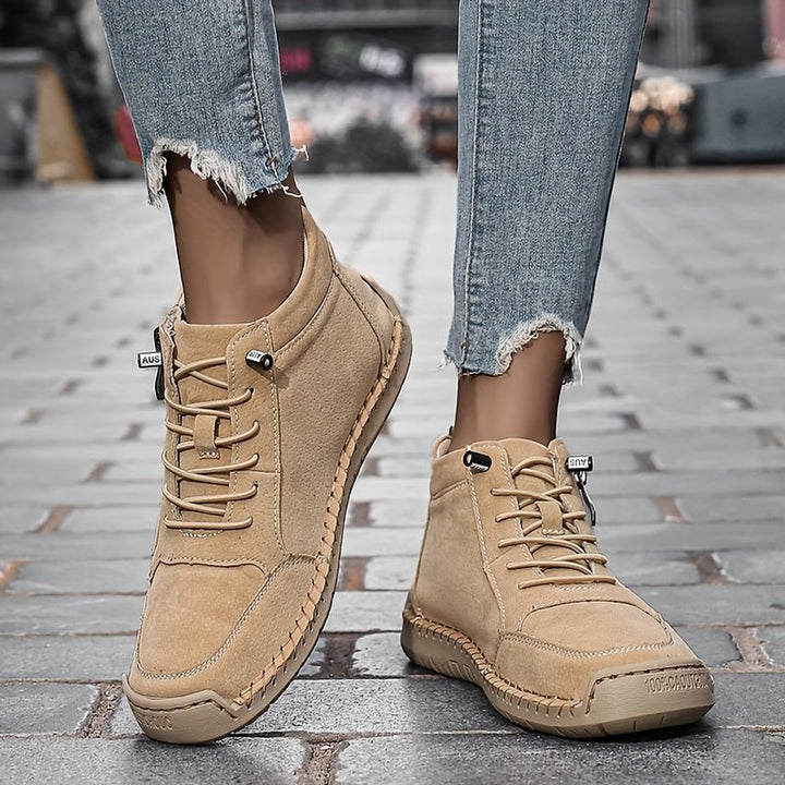 Sarah | Classic Zip-Up High Top Supportive Walking Shoes