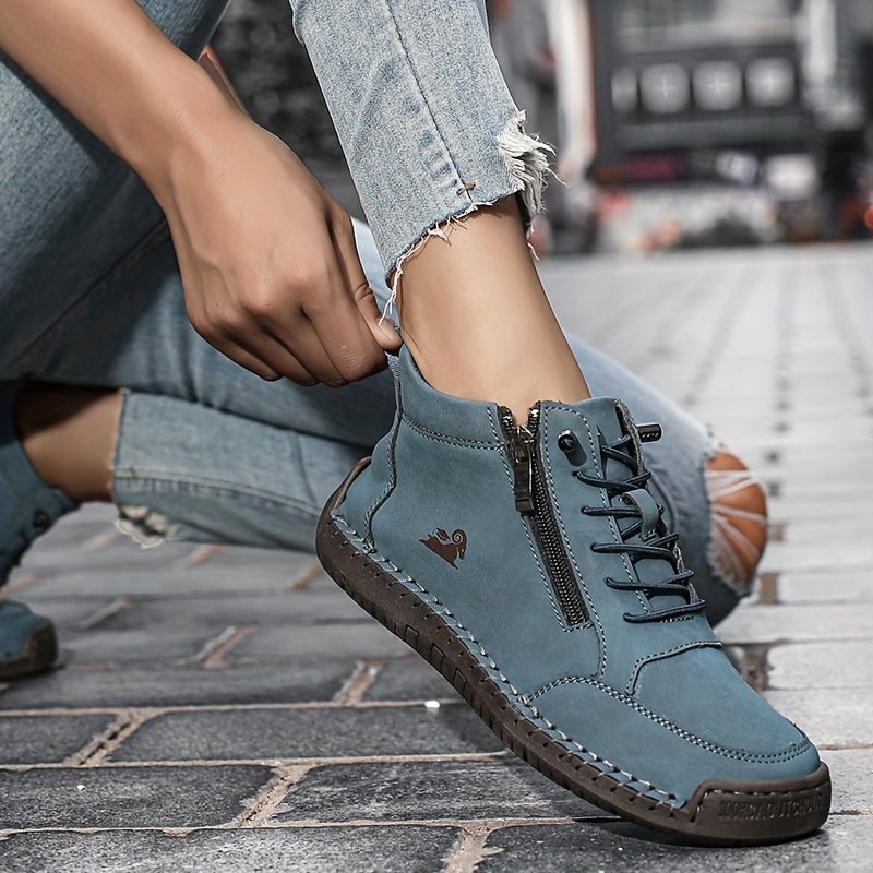 Sarah | Classic Zip-Up High Top Supportive Walking Shoes