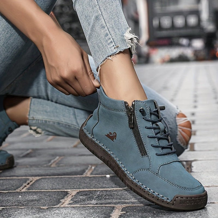 Sarah | Classic Zip-Up High Top Supportive Walking Shoes