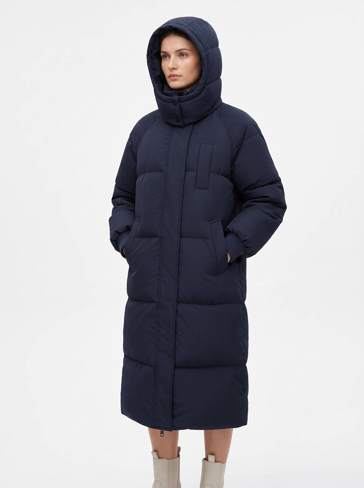 Sharon | Effortless Long Hooded Winter Puffer Jacket