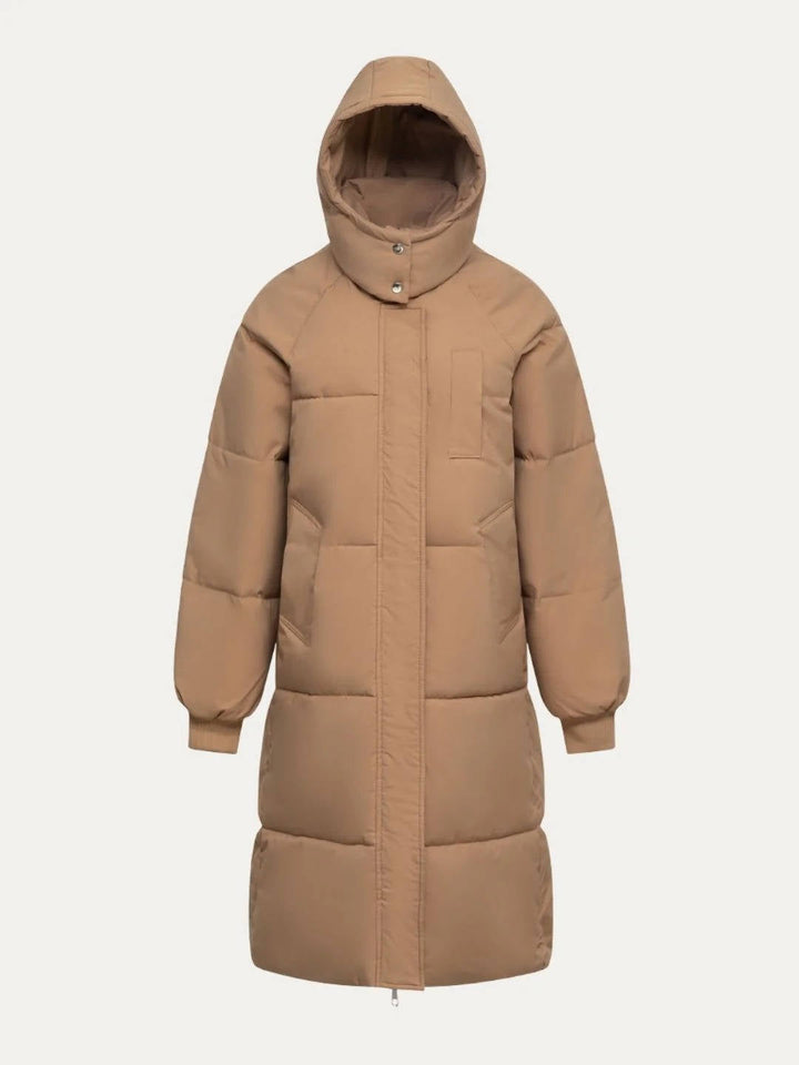 Sharon | Effortless Long Hooded Winter Puffer Jacket