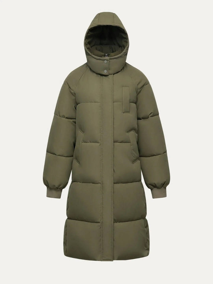 Sharon | Effortless Long Hooded Winter Puffer Jacket