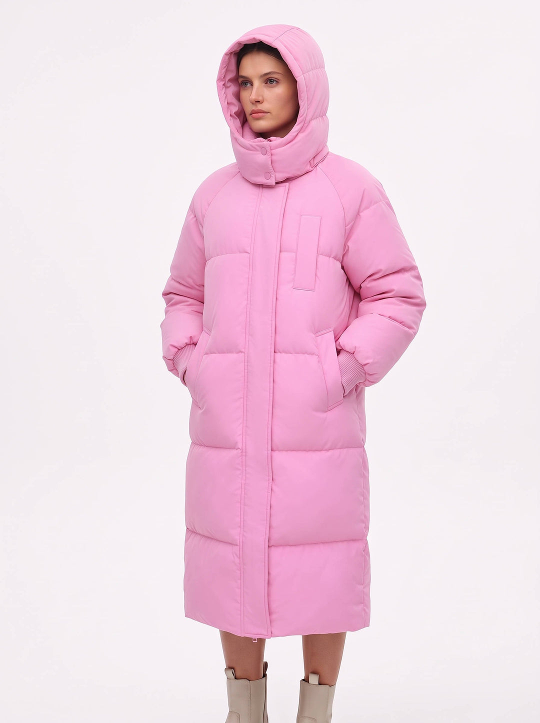 Sharon | Effortless Long Hooded Winter Puffer Jacket