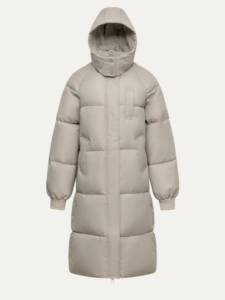 Sharon | Effortless Long Hooded Winter Puffer Jacket