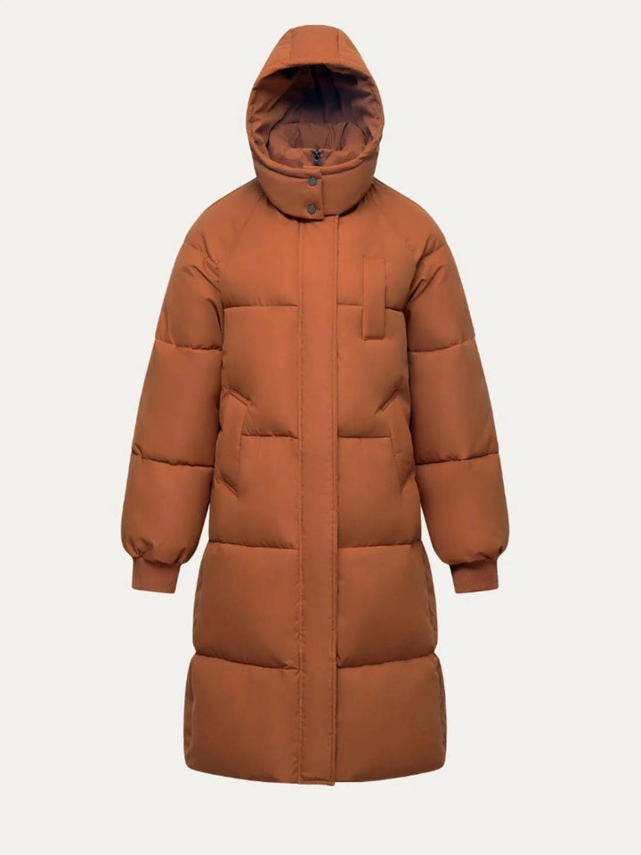 Sharon | Effortless Long Hooded Winter Puffer Jacket