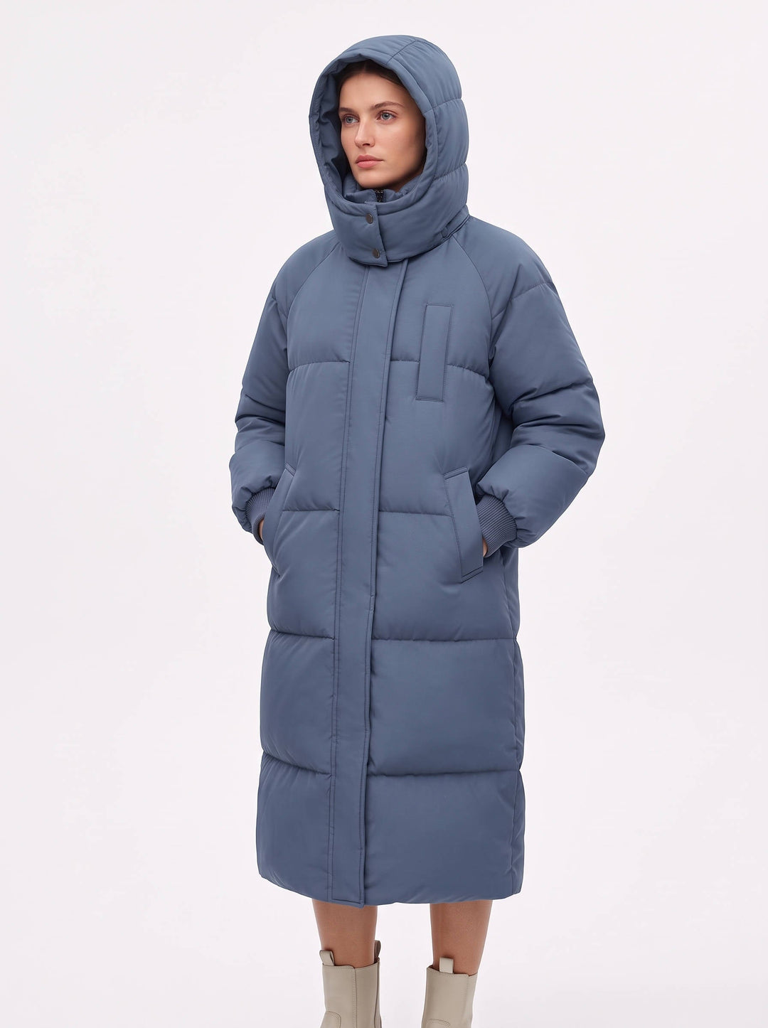 Sharon | Effortless Long Hooded Winter Puffer Jacket
