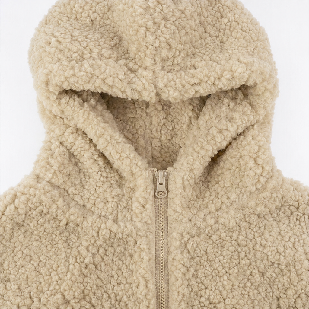 Sharon | Hooded Zip-Up Sherpa Jacket Women