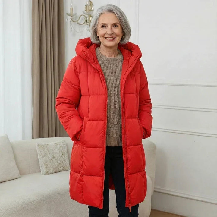 Shirley | Effortless Long Hooded Puffer Jacket