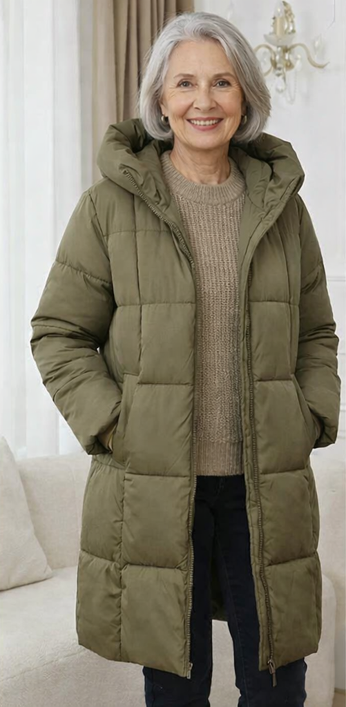 Shirley | Effortless Long Hooded Puffer Jacket