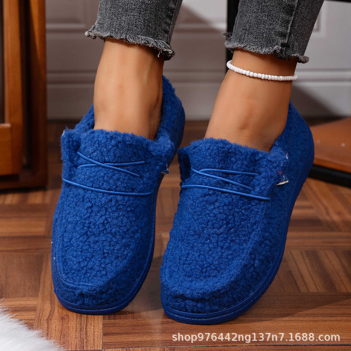 Sophia | Sophisticated Fuzzy Fleece Moccasin House Slippers