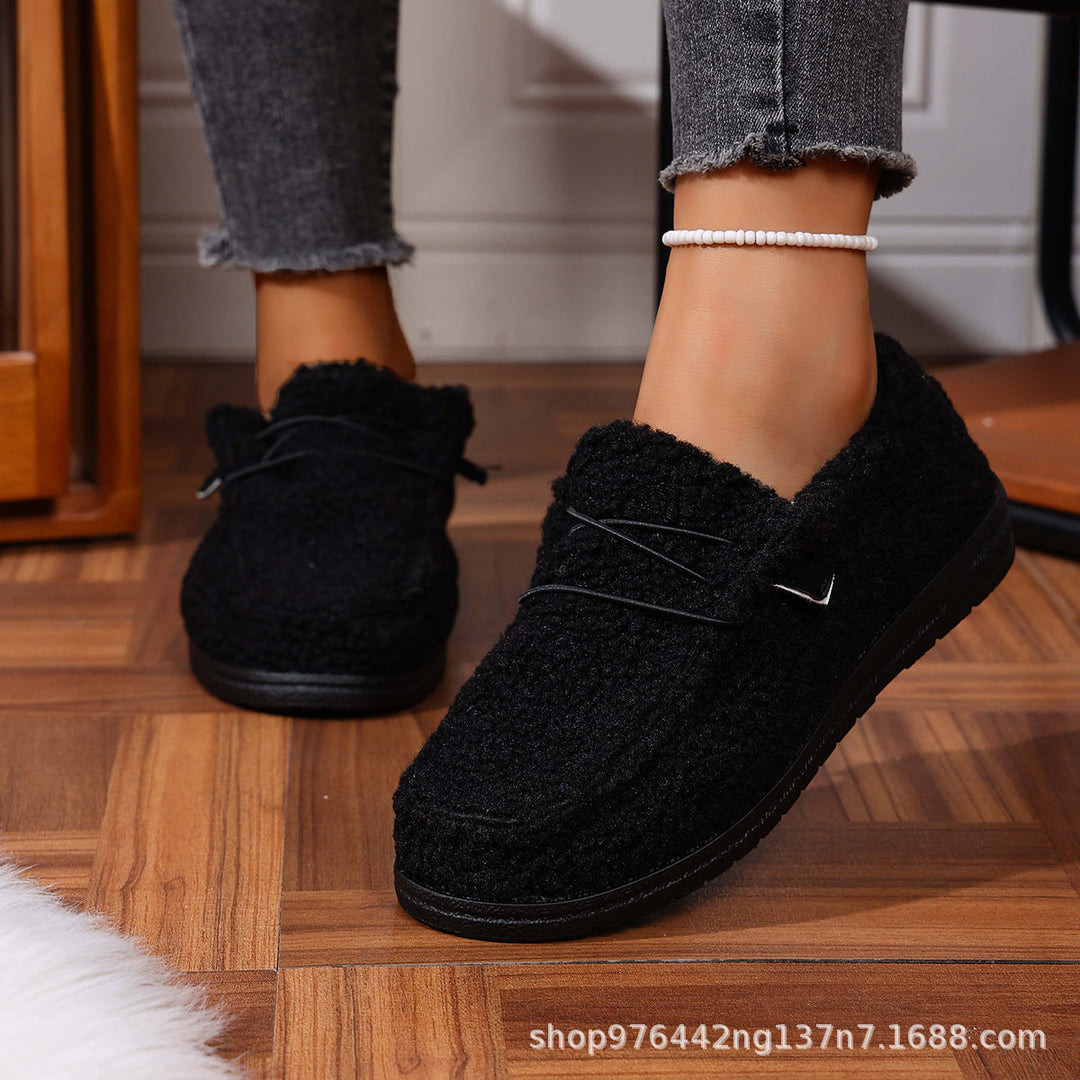 Sophia | Sophisticated Fuzzy Fleece Moccasin House Slippers
