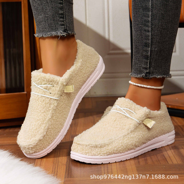 Sophia | Sophisticated Fuzzy Fleece Moccasin House Slippers