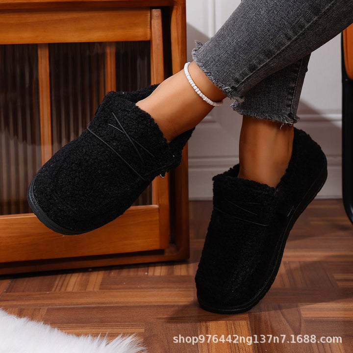 Sophia | Sophisticated Fuzzy Fleece Moccasin House Slippers
