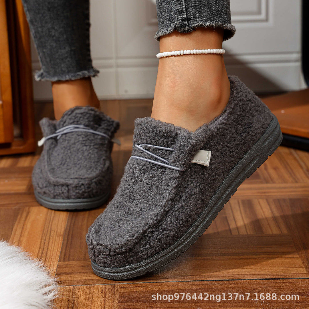 Sophia | Sophisticated Fuzzy Fleece Moccasin House Slippers
