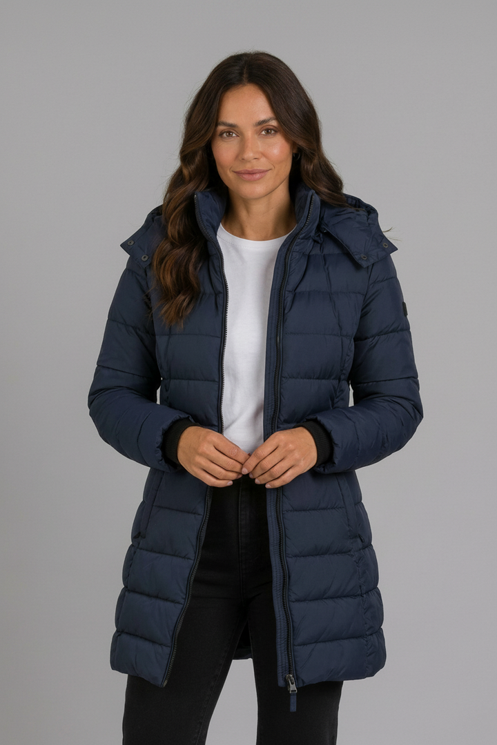 Stephanie | Graceful Hooded Quilted Winter Coats