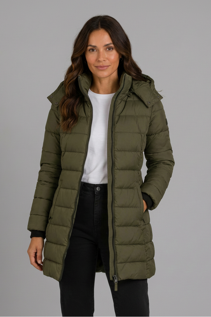 Stephanie | Graceful Hooded Quilted Winter Coats