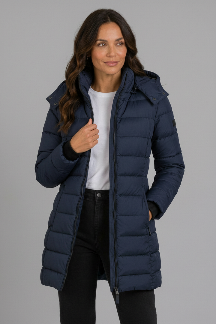Stephanie | Graceful Hooded Quilted Winter Coats