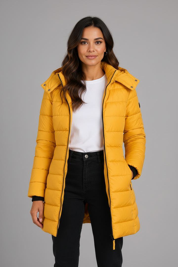 Stephanie | Graceful Hooded Quilted Winter Coats
