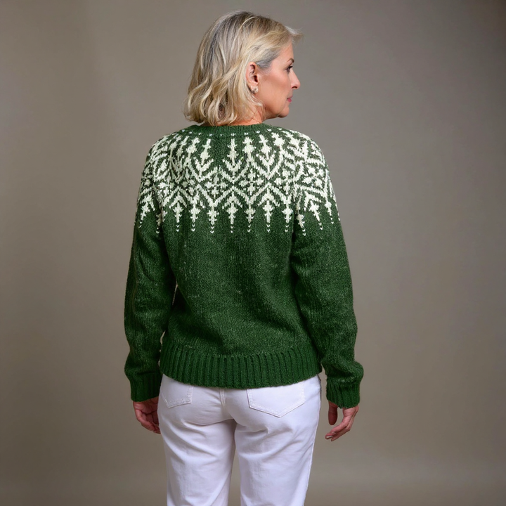 Susan | Refined Fair Isle Cardigan Womens Button-Front Sweater