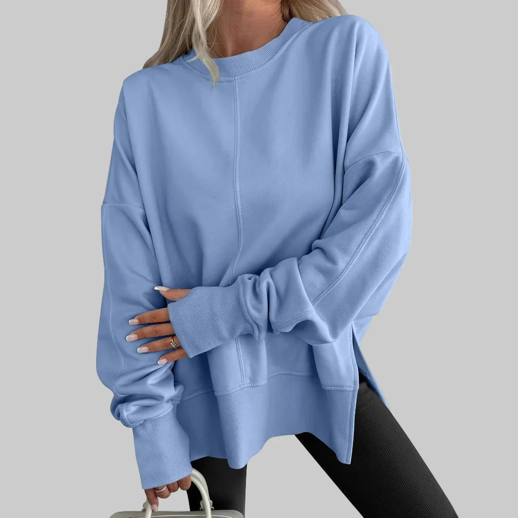 Susan | Refined Oversized Dropped Shoulder Crewneck Sweatshirt