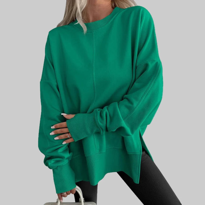Susan | Refined Oversized Dropped Shoulder Crewneck Sweatshirt