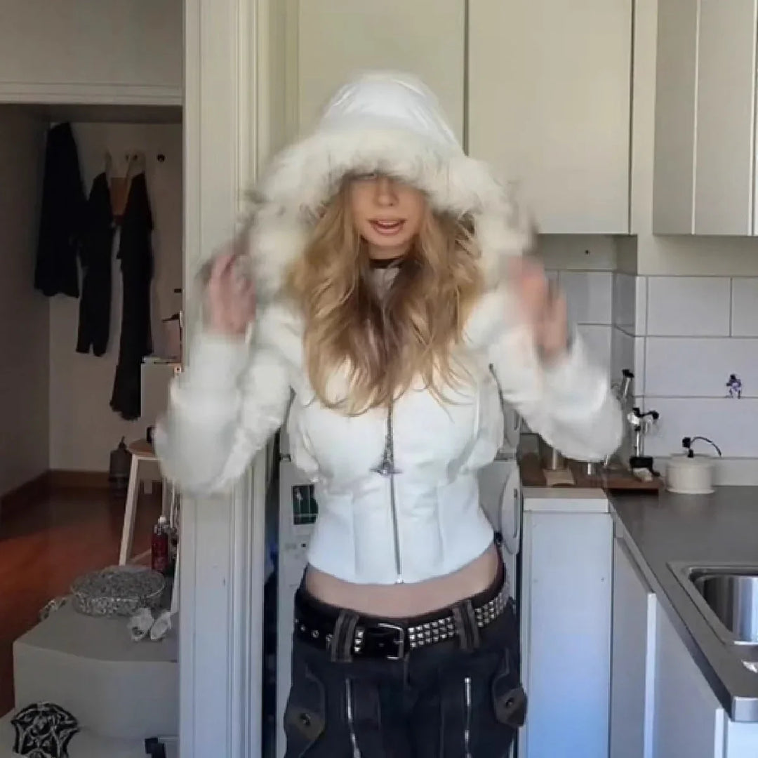 Susan | Relaxed Hooded Puffer Jacket with Faux Fur Trim